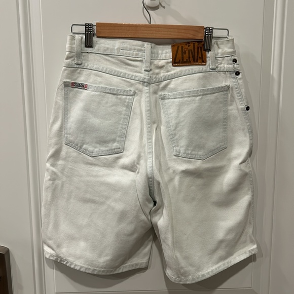 💛Vintage long white Zena Jeans shorts - Picture 7 of 12